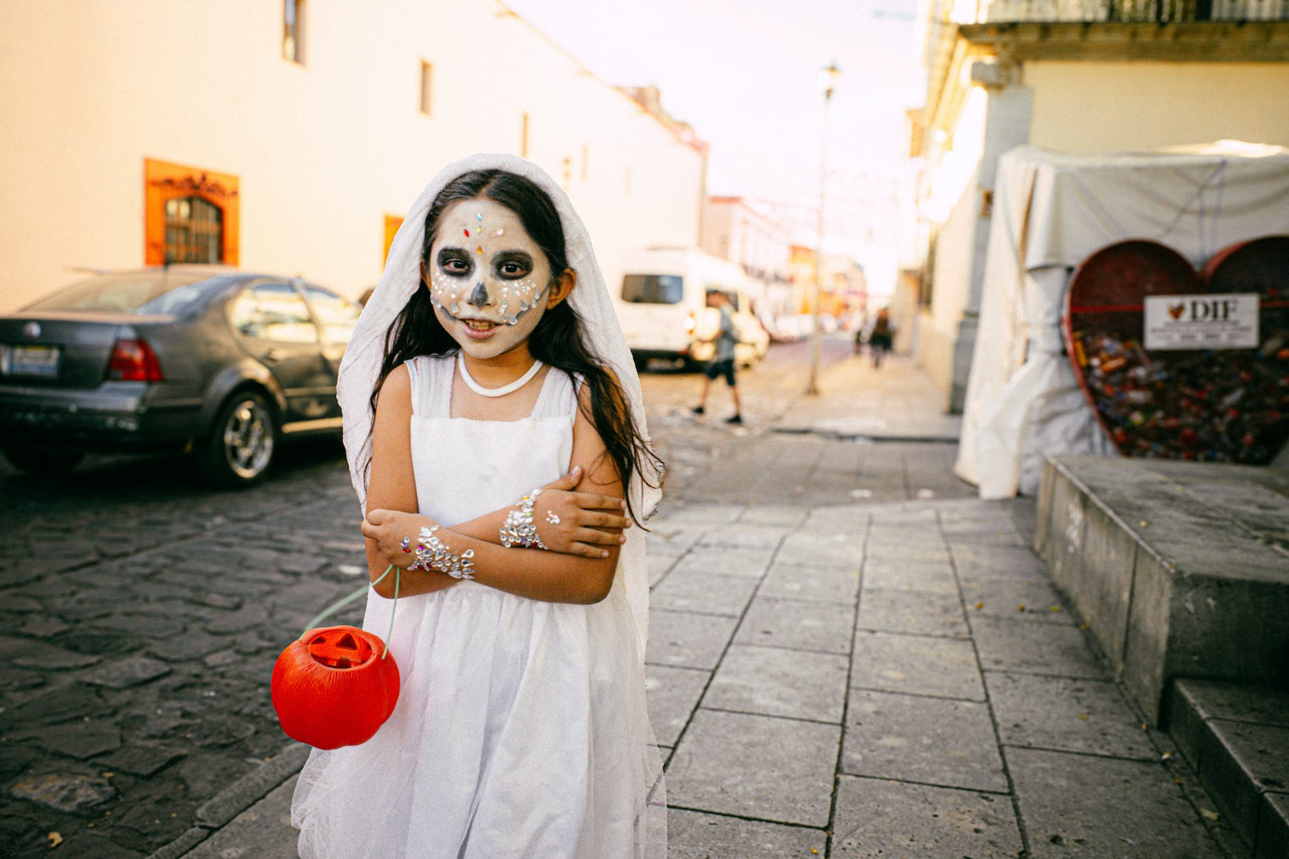 Kostenloses Stock Foto zu brautkostüm, halloween, kind