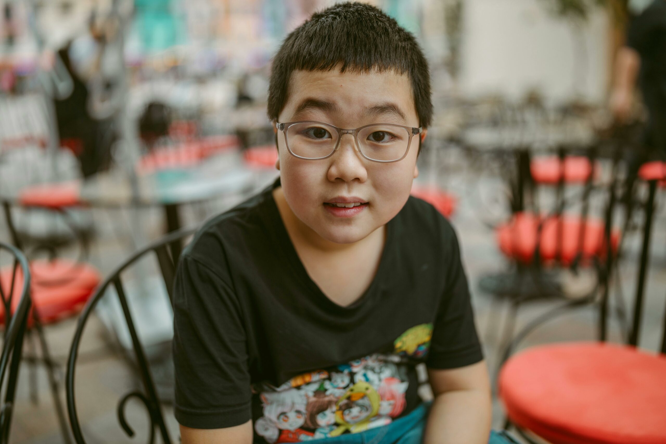 Kostenloses Stock Foto zu asiatischer junge, brille, gesicht
